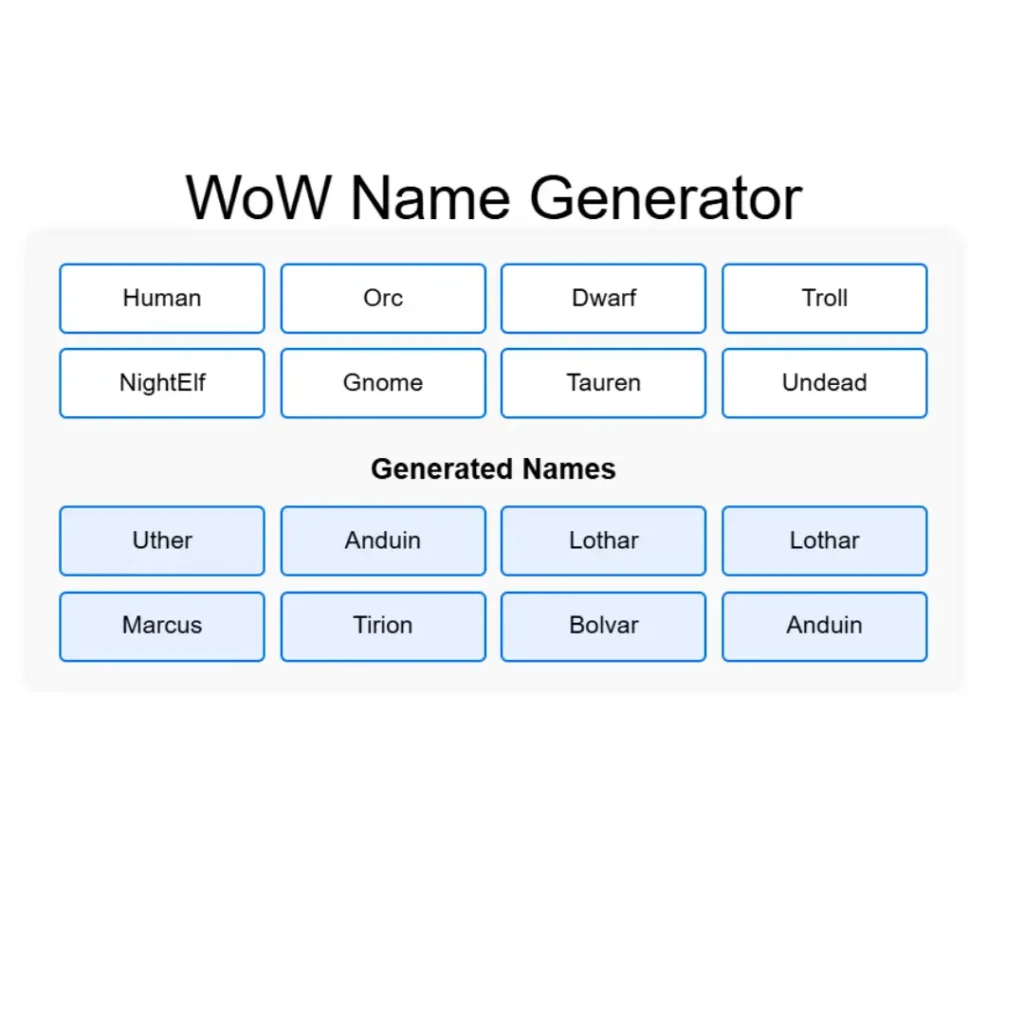 wow name generator